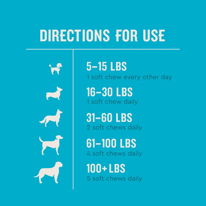 (3 Pack) Vetiq Hip & Joint Supplement for Dogs, Chicken Flavored Soft Chews, 7.4 Oz, 60 Count